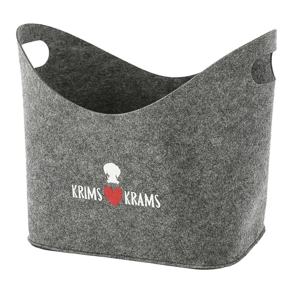 CEPEWA Aufbewahrungskorb "Hundekopf" Hundespielzeug Aufdruck 34x32x22cm Hellgrau Hund Ordnungskorb Filzbox 4 CEPEWA Aufbewahrungskorb "Hundekopf" Hundespielzeug Aufdruck 34x32x22cm Hellgrau Hund Ordnungskorb Filzbox – Bild 4