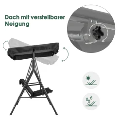 MCombo 3-Sitzer Hollywoodschaukel Gartenschaukel Gartenliege Schaukelbank 8003 -Garten- & Gewächshäuser Geschäft 6e9f5770c5d8a74642ac9afa68e9ead0