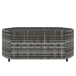 VidaXL 3-tlg. Garten-Lounge-Set Mit Kissen Grau Poly Rattan -Garten- & Gewächshäuser Geschäft 6f626945669cf954cdf302d5ebbbe6f5