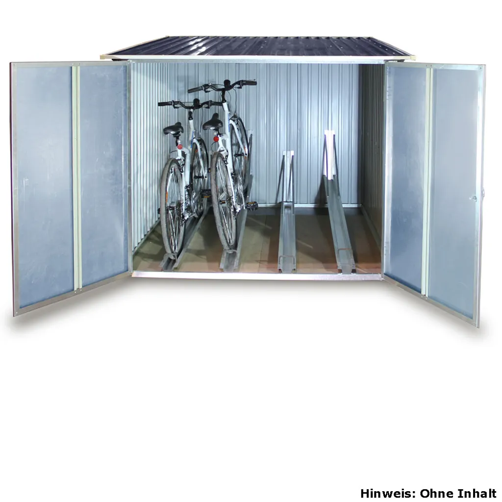 Duramax Fahrradbox Aus Stahlblech Für 4 Räder 3 Duramax Fahrradbox Aus Stahlblech Für 4 Räder – Bild 3