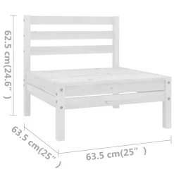 VidaXL 5-tlg. Garten-Lounge-Set Massivholz Kiefer Weiß -Garten- & Gewächshäuser Geschäft 6fddc8cc94c28300cb84adb231dc4b9c