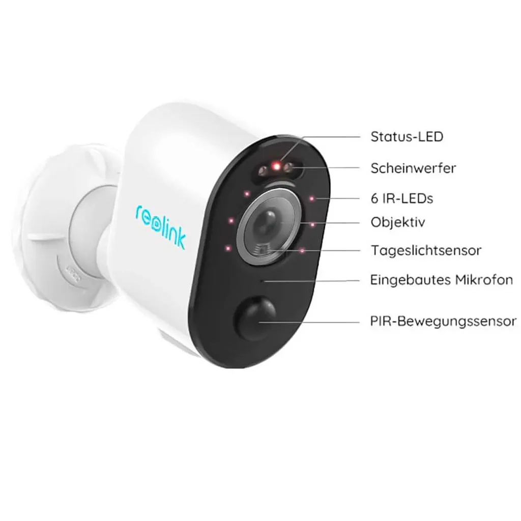 Reolink Argus 3 Plus Akkubetriebene 4 MP WLAN-Überwachungskamera Mit Flutlicht, Inkl. 64 GB Mikro-SD-Karte 5 Reolink Argus 3 Plus Akkubetriebene 4 MP WLAN-Überwachungskamera Mit Flutlicht, Inkl. 64 GB Mikro-SD-Karte – Bild 5