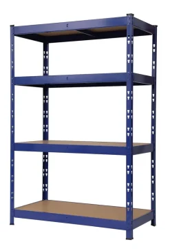 Primaster Metallsteckregal 180 X 120 X 60 Cm 4 Holzböden 1400 Kg