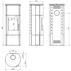 Thermia Kaminofen München XL Stahl Schwarz Speckstein -Garten- & Gewächshäuser Geschäft 6ff8b91ad3ff33cdbec7d872c83b7f94