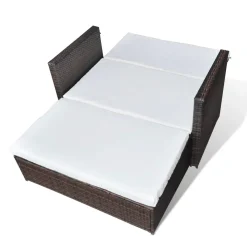 VidaXL Gartensofa Poly Rattan Braun -Garten- & Gewächshäuser Geschäft 7013bc9ed8d76d20bb5ecfc9e11b1e1f