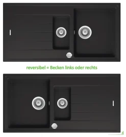 Keenberk Schwarze Granitspüle Victory 100x50 Cm Mit Restebecken - Ab 60er Unterschrank 8 Keenberk Schwarze Granitspüle Victory 100x50 Cm Mit Restebecken - Ab 60er Unterschrank -Garten- & Gewächshäuser Geschäft 7074f871b5b7f84dc37de1ca4bc3dc55