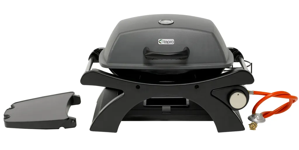 TEPRO Tisch-Gasgrill "Abington", 1-Brenner Mit Seitenablagen-anthrazit/schwarz-3142N 4 TEPRO Tisch-Gasgrill "Abington", 1-Brenner Mit Seitenablagen-anthrazit/schwarz-3142N – Bild 4