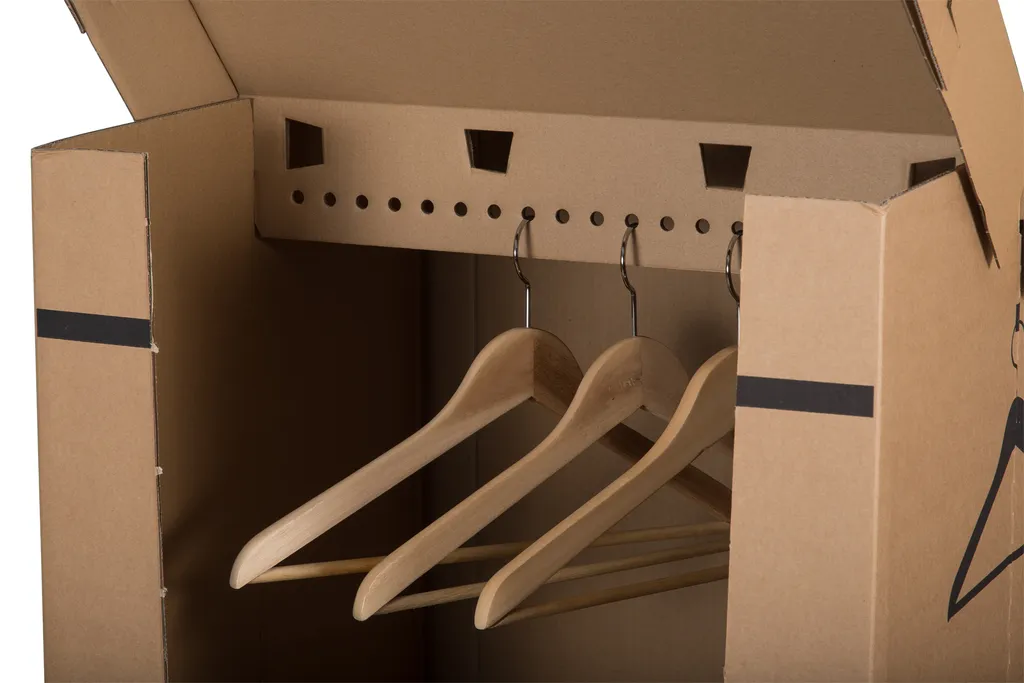 Smartbox 1x Kleiderbox - Komplett Aus Wellpappe | Umzugskarton 2 Smartbox 1x Kleiderbox - Komplett Aus Wellpappe | Umzugskarton – Bild 2