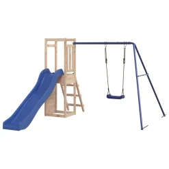 VidaXL Spielturm Mit Rutsche Schaukel Kletterwand Massivholz Kiefer -Garten- & Gewächshäuser Geschäft 70c2b44cccad4617aaf67e17bfe398cd