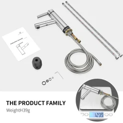 Waschtischarmatur Homelody Mischbatterie Wasserhahn Bad Ausziehbarer Waschbecken Armatur Mit Herausziehbarer, Einhebelmischer Chrom -Garten- & Gewächshäuser Geschäft 710d812de27e4a961ccbf9ab8492ed4e