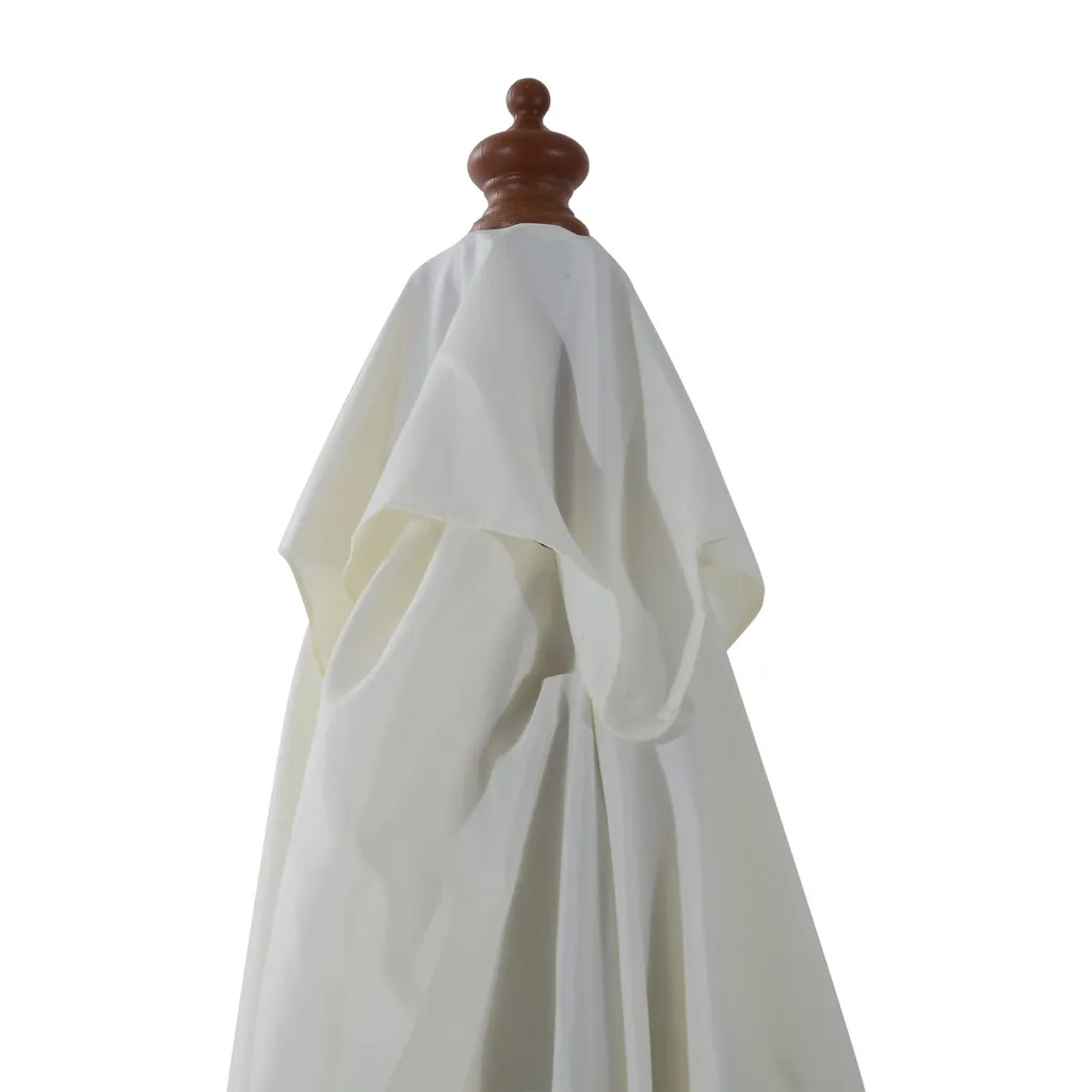 Outsunny Sonnenschirm, Knickbarer Gartenschirm, Strandschirm, 3-stufig Einstellbar, Holz+Polyester, Creme, 200 X 150 X 230 Cm 9 Outsunny Sonnenschirm, Knickbarer Gartenschirm, Strandschirm, 3-stufig Einstellbar, Holz+Polyester, Creme, 200 X 150 X 230 Cm – Bild 9