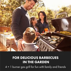 Klarstein Gasgrill Mit Großer Grillfläche, Gasgrill 1 Seitenbrenner & 4 Brenner, 17,1kW Edelstahl-Gasgrill, BBQ Gasgrill Für Balkon & Garten, Grill Für Propan, Gasgrills Mit 5 Brenner & Thermometer 12 Klarstein Gasgrill Mit Großer Grillfläche, Gasgrill 1 Seitenbrenner & 4 Brenner, 17,1kW Edelstahl-Gasgrill, BBQ Gasgrill Für Balkon & Garten, Grill Für Propan, Gasgrills Mit 5 Brenner & Thermometer -Garten- & Gewächshäuser Geschäft 7124f219d84e69a868eca36d66609ff8