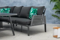 Mandalika Alu / Rope Dining Eck Lounge Set Elba Inkl. 2x Dining Sessel Neuheit Hohe Ausführung -Garten- & Gewächshäuser Geschäft 713f0b19f80f035674c4c46d652be167