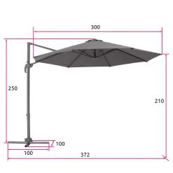 Tectake Sonnenschirm Ampelschirm Ø 300cm Mit Fußpedal Und Schutzhülle - Grau 12 Tectake Sonnenschirm Ampelschirm Ø 300cm Mit Fußpedal Und Schutzhülle - Grau -Garten- & Gewächshäuser Geschäft 7145427e8fcf7a80ffebd0c8e4637daf
