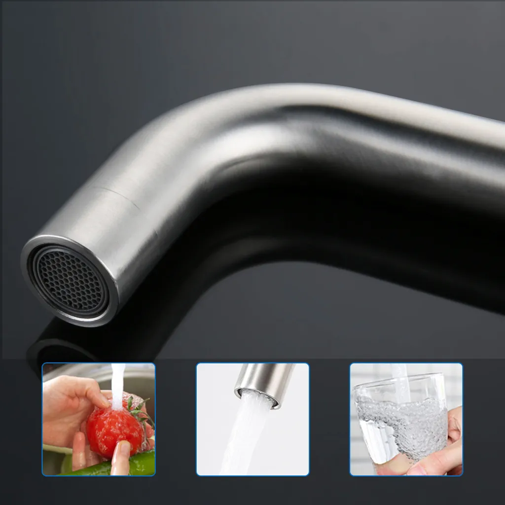 Lonheo Niederdruck Küche Wasserhahn, 360° Küchenarmatur, Mischbatterie, Spültischarmatur Für Durchlauferhitzer, Mit 3 Anschlussschläuchen 4 Lonheo Niederdruck Küche Wasserhahn, 360° Küchenarmatur, Mischbatterie, Spültischarmatur Für Durchlauferhitzer, Mit 3 Anschlussschläuchen – Bild 4