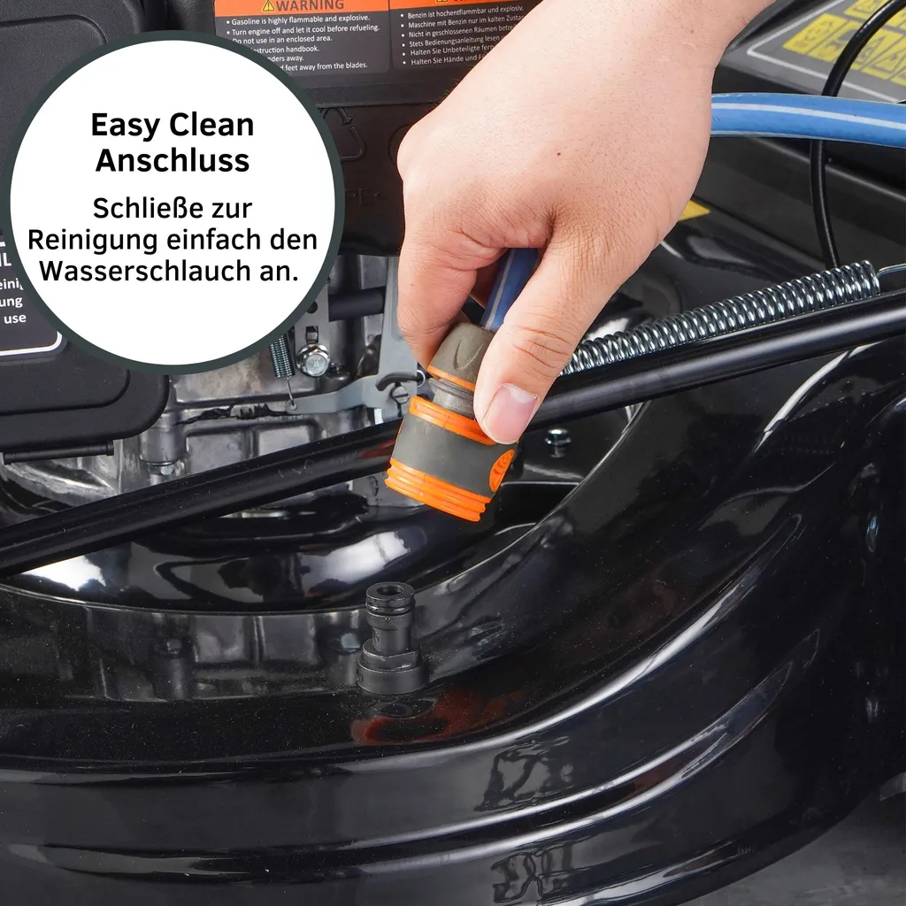 Albatros International STAHLMANN Rasenmäher Benzin Mit Antrieb BR530 – 6,0PS 4,4kW Benzin Rasenmäher Mit Antrieb, 53cm Schnittbreite, Mulchfunktion, Schnitthöhenverstellung, Easy Clean Anschluss, Große Räder, 60L Korb 6 Albatros International STAHLMANN Rasenmäher Benzin Mit Antrieb BR530 – 6,0PS 4,4kW Benzin Rasenmäher Mit Antrieb, 53cm Schnittbreite, Mulchfunktion, Schnitthöhenverstellung, Easy Clean Anschluss, Große Räder, 60L Korb – Bild 6