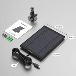 COOAU Solarpanel Für Solarbetriebene Sicherheitskamera,Akku Überwachungskamera Aussen WLAN IP Kamera Outdoor Oder Türklingel, Wetterfest, 360° Einstellbare Halterung,3M USB-Kable 13 COOAU Solarpanel Für Solarbetriebene Sicherheitskamera,Akku Überwachungskamera Aussen WLAN IP Kamera Outdoor Oder Türklingel, Wetterfest, 360° Einstellbare Halterung,3M USB-Kable -Garten- & Gewächshäuser Geschäft 715bbec4b1407db59b5a13c87e537820