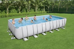 Bestway Power Steel™ Frame Pool Komplett-Set, Eckig, Mit Sandfilteranlage, Sicherheitsleiter & Abdeckplane 732 X 366 X 132 Cm -Garten- & Gewächshäuser Geschäft 716011ee66e5a7b80dcc2a416254316d