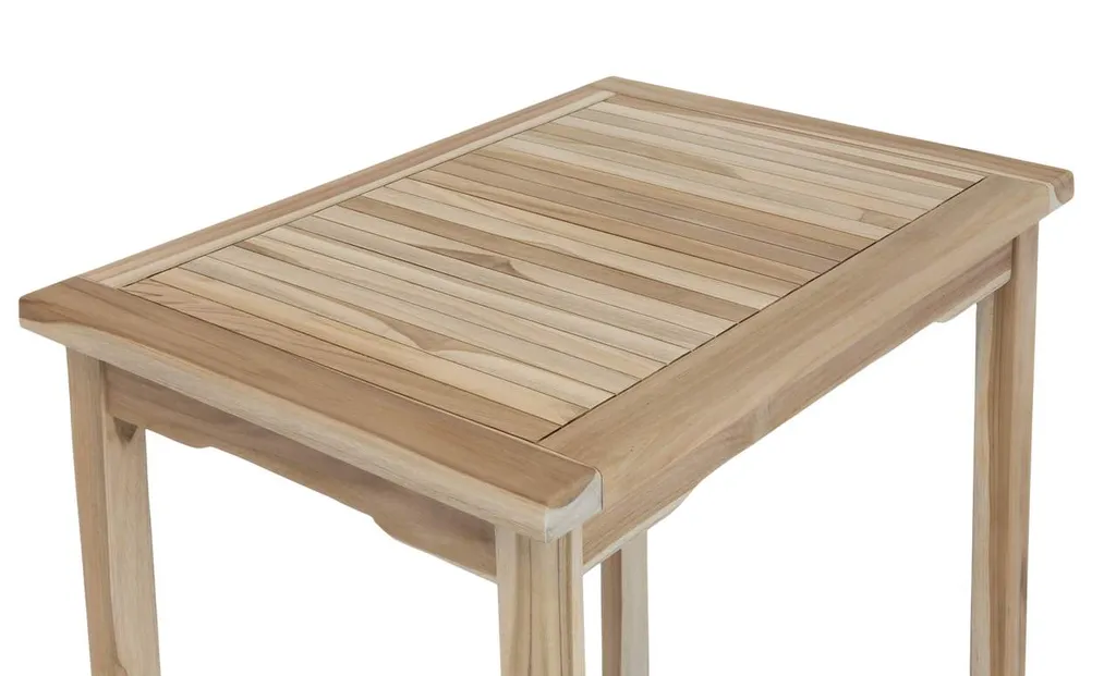 MSZ Design Gartentisch Balkontisch PITTSBURGH 70 X 50 Cm Aus Teak 3 MSZ Design Gartentisch Balkontisch PITTSBURGH 70 X 50 Cm Aus Teak – Bild 3