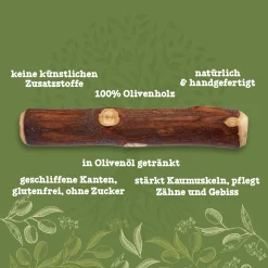 Cozy Casa Olivenholz-Kaustab Für Hunde | Holz Hundespielzeug Kauwurzel Kauknochen Vegan - L -Garten- & Gewächshäuser Geschäft 7196ebf5fa9b0d15e621f92f40a9c1f8