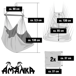 Amanka Balkon Hängesessel Mit 2 Kissen Zum Wenden - Outdoor Hängeschaukel Für Garten 23 Amanka Balkon Hängesessel Mit 2 Kissen Zum Wenden - Outdoor Hängeschaukel Für Garten -Garten- & Gewächshäuser Geschäft 719943c0c90da40a649cf8fa1d4ad1ef