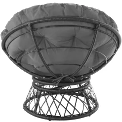 Tectake Rattansessel Gargano Drehbar - Schwarz -Garten- & Gewächshäuser Geschäft 71a05c86c358a1608fe8ae35610060b2