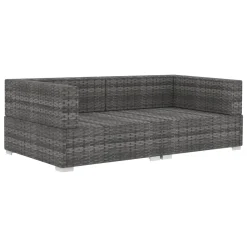 VidaXL Ecksofas 2 Stk. Mit Auflagen Poly Rattan Grau -Garten- & Gewächshäuser Geschäft 71a1b2ce58dfa80474101600a7c20341