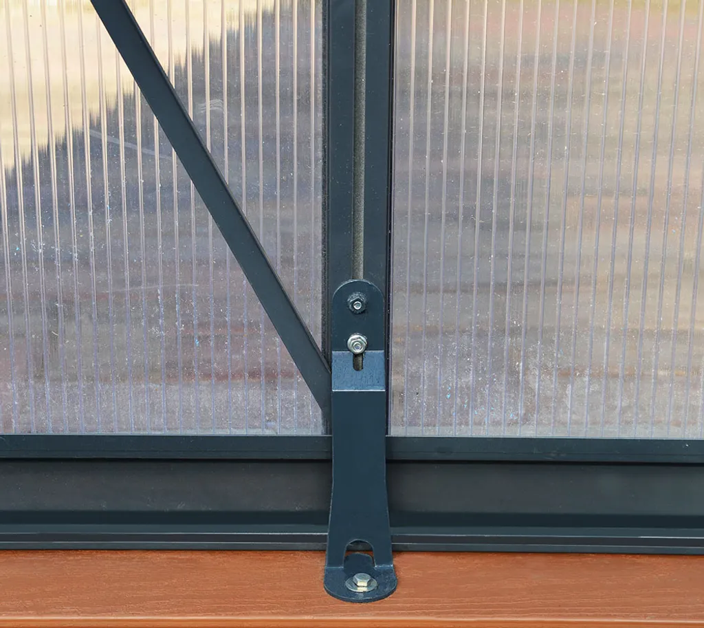 Palram - Canopia Aluminium Gewächshaus Glory 88 | Grau | 244x244x268 Cm 8 Palram - Canopia Aluminium Gewächshaus Glory 88 | Grau | 244x244x268 Cm – Bild 8