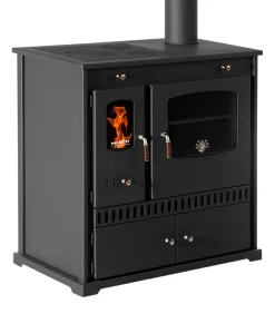 Prometey EEK A+ Kaminofen Mit Backfach Und Herdplatte Perfect Eco 7 KW Kamin Ofen Dauerbrandofen Werkstattofen Schwedenofen Hüttenofen Heizofen -Garten- & Gewächshäuser Geschäft 721457ff034c6bfeae94ef7a7f00df98