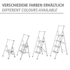 Wenko Alu-Design Klapptrittleiter 2-stufig Silber -Garten- & Gewächshäuser Geschäft 722c948a17bd57aa1a0d63bfd9685008 1