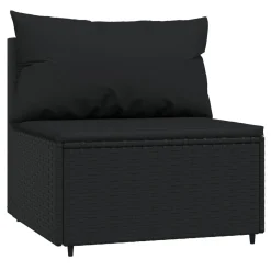 VidaXL 4-tlg. Garten-Lounge-Set Mit Kissen Schwarz Poly Rattan -Garten- & Gewächshäuser Geschäft 7235a0e8f33da5ad184453f578236645