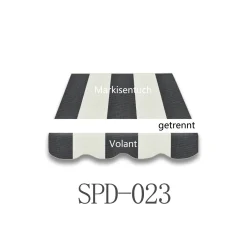 Vana 3x2m Markisenstoff Markisenbespannung Markisentuch Mit Volant SPD023
