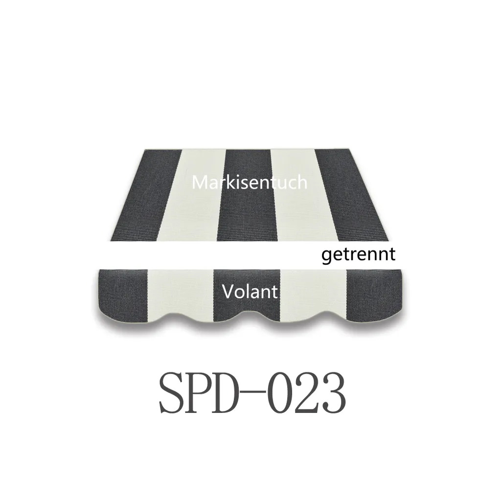 Vana 3x2m Markisenstoff Markisenbespannung Markisentuch Mit Volant SPD023 1 Vana 3x2m Markisenstoff Markisenbespannung Markisentuch Mit Volant SPD023
