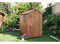 Keter Gerätehaus Darwin 46 Holz-Optik -Garten- & Gewächshäuser Geschäft 72503e02bf2525901f07dace9202d06c