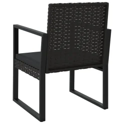 VidaXL 3-tlg. Garten-Lounge-Set Mit Kissen Schwarz Poly Rattan -Garten- & Gewächshäuser Geschäft 7250ee8a55794c2df1de551706ed3b62