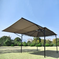 Flieks Pavillon 3x3 Wasserdicht, Gartenpavillon Grillpavillon Mit Seitenwand, Dach Und Pulverbeschichteter Stahl Partyzelt 11 Flieks Pavillon 3x3 Wasserdicht, Gartenpavillon Grillpavillon Mit Seitenwand, Dach Und Pulverbeschichteter Stahl Partyzelt -Garten- & Gewächshäuser Geschäft 7254b9bab0449513cc257dc8f015539b