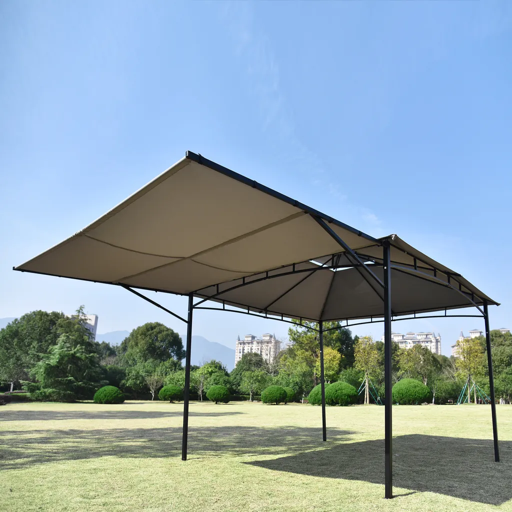Flieks Pavillon 3x3 Wasserdicht, Gartenpavillon Grillpavillon Mit Seitenwand, Dach Und Pulverbeschichteter Stahl Partyzelt 3 Flieks Pavillon 3x3 Wasserdicht, Gartenpavillon Grillpavillon Mit Seitenwand, Dach Und Pulverbeschichteter Stahl Partyzelt – Bild 3