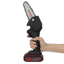 AUDEW 88VF Akku Kettensäge Elektro Motorsäge Einhandsäge Elektrokettensaege Mit 2x 2900mAh Batterie Schwarz -Garten- & Gewächshäuser Geschäft 726aa8663400a3e8cda2878c91c06f72