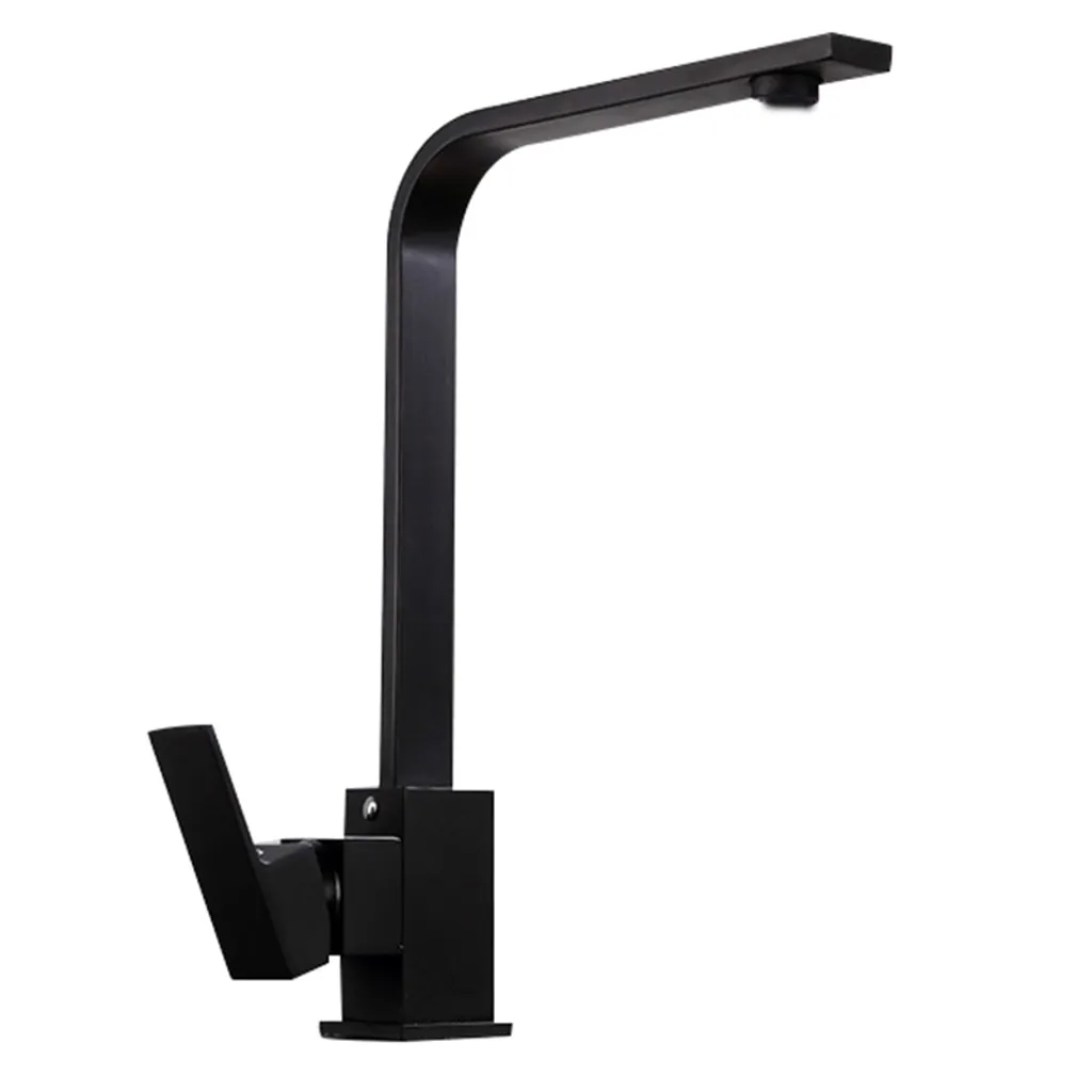 F-Beast 360° Küchenarmatur Mit 60cm Schläuche Quadratische Mischbatterie Trink Wasserhahn Küche Wasserfilter Armatur Schwarz Edelstahl Bad Spülbecke 2 F-Beast 360° Küchenarmatur Mit 60cm Schläuche Quadratische Mischbatterie Trink Wasserhahn Küche Wasserfilter Armatur Schwarz Edelstahl Bad Spülbecke – Bild 2