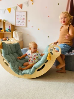 WOODFORKIDS Woodforkid Klettergerüst Kinder Montessori Leo Gr. L, Kletterbogen