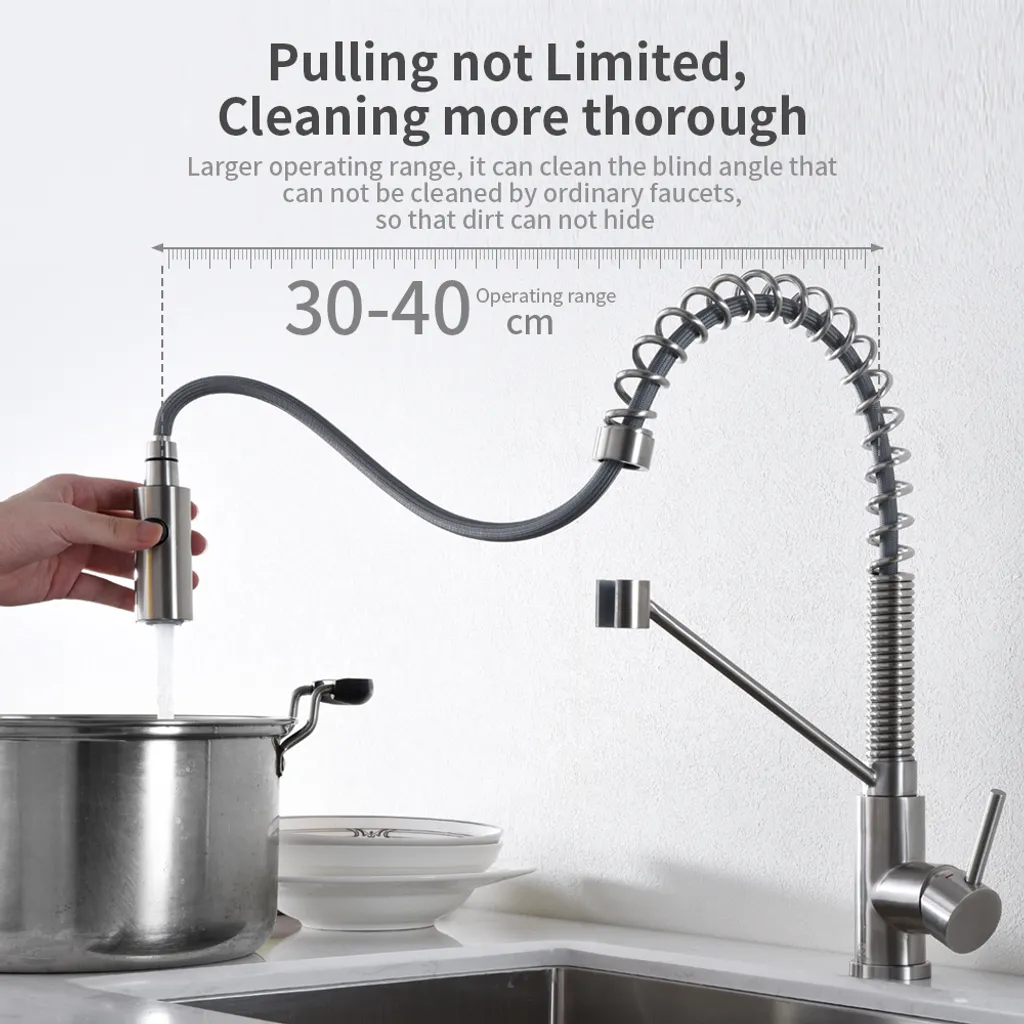 Homelody Wasserhahn Küche Spiralfederarmatur Mit Ausziehbar Brause Küchenarmatur Mit 2 Strahlen Mischbatterie Küche Armatur 360° Küche Spiralfederarmatur Spültischarmatur Für Küche 5 Homelody Wasserhahn Küche Spiralfederarmatur Mit Ausziehbar Brause Küchenarmatur Mit 2 Strahlen Mischbatterie Küche Armatur 360° Küche Spiralfederarmatur Spültischarmatur Für Küche – Bild 5