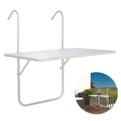 Haushalt International HI Balkon-Klapptisch Weiß 60 × 40 × 1,2 Cm -Garten- & Gewächshäuser Geschäft 72e0700e7f8b8238156540e1f8e4d007