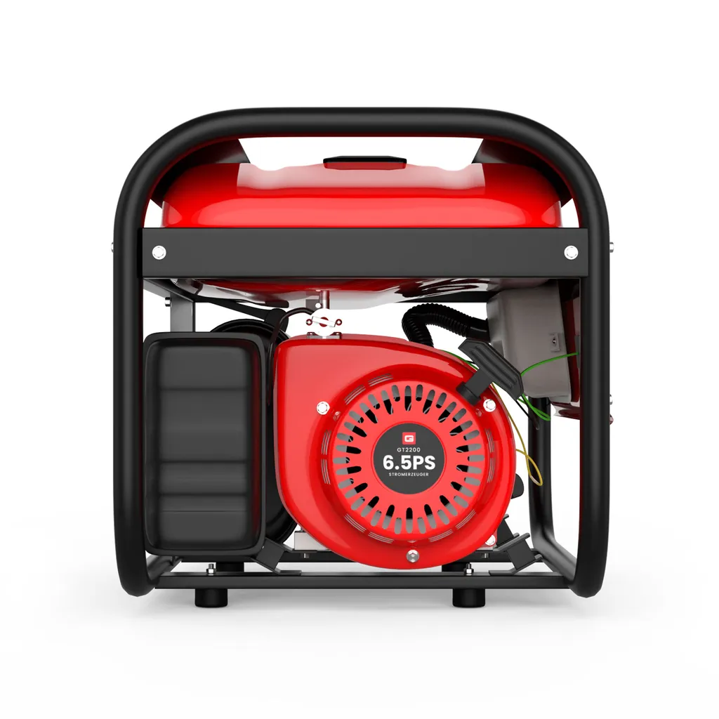 BLACKCOCO's Aggregator Strom Benzin Stromerzeuger 4-Takt 6.5 PS GT2200 Notstromaggregat Strom 2200 Watt Stromgenerator 5 BLACKCOCO's Aggregator Strom Benzin Stromerzeuger 4-Takt 6.5 PS GT2200 Notstromaggregat Strom 2200 Watt Stromgenerator – Bild 5
