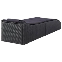 VidaXL Sonnenliege Mit Auflage Poly Rattan Schwarz -Garten- & Gewächshäuser Geschäft 7313733b6379d60a36f57cdd415bf13e
