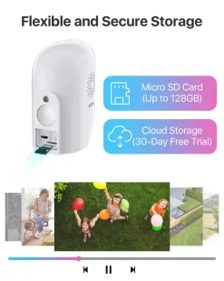 ZOSI C1 3MP Drahtlos Akku Überwachungskamera, Wiederaufladbar Außen WLAN Kamera Mit 2 Wege Audio, Menschenerkennung -Garten- & Gewächshäuser Geschäft 7319bab3e94b927f15e6ea51548dfe28 1