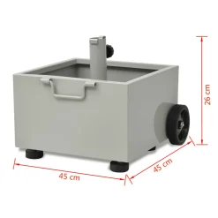 VidaXL Bepflanzbarer Sonnenschirmständer Blumentopf Grau 9 VidaXL Bepflanzbarer Sonnenschirmständer Blumentopf Grau -Garten- & Gewächshäuser Geschäft 7329de05c6f28908dd520079ae9c032b