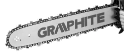 GRAPHITE Benzin Kettensäge 2kW 2.7PS, 16" Schiene, 52cm3 Hubraum, 2-Takt-Verbrennungsmotor , 40cm Stange, Automatischer Saugschalter, Tankinhalt 550 Cm³, Gewicht 5,53 Kg -Garten- & Gewächshäuser Geschäft 735c15fa14a08a14d781932a6a52d941