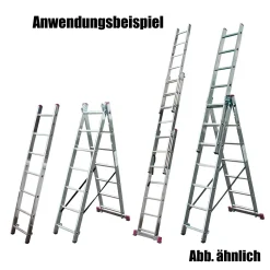 KRAUSE Corda VielzweckLeiter Mit Treppenfunktion 3 X 6 Sprossen Arbeitshöhe 4,55m -Garten- & Gewächshäuser Geschäft 736e86878a3e0fda5a93e263e4e12e8e