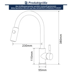 Homelody Küchenarmatur Mit 2 Strahlen Wasserhahn Küche Ausziehbar Spültischarmatur Edelstahl Armatur Küche Mit Brause Mischbatterie Küche Hochdruck Armatur -Garten- & Gewächshäuser Geschäft 7387b5673cfb849b8147d74e847ec934
