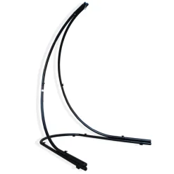 Amanka Hängestuhlgestell 210cm | Hängesessel-Stand Ständer Aus Stahl In Schwarz | Belastbarkeit Max. 150KG | Perfekt Für XXL Mehrpersonen-Hängestühle Hängesessel Hängesitz | Freistehendes Metallgestell | Innen- Und Außenbereich